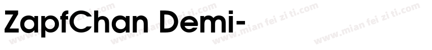 ZapfChan Demi字体转换